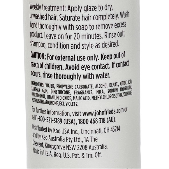 3 Pack John Frieda Luminous Glaze Clear Shine Gloss 6.5 oz Smooth Silky Finish - Picture 7 of 7